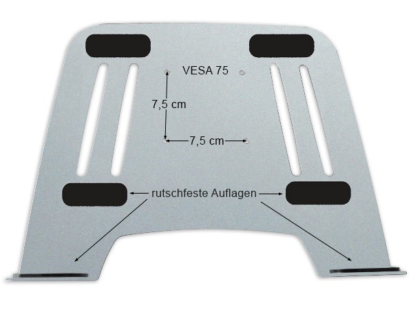 Wandhalterung mit Adapterplatte Laptop Notebook Netbook Tablets Halterung Halter Modell: L52S-IP3S Wandhalterung mit Adapterplatte Laptop Notebook Netbook Tablets Halterung Halter Modell: L52S-IP3S