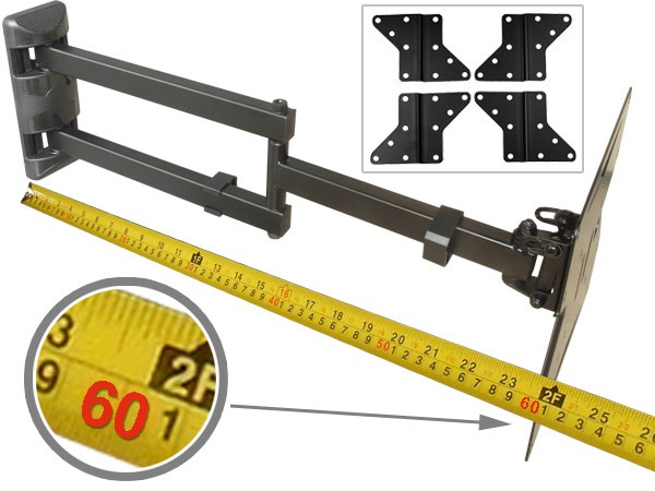 Monitor Wandhalterung VESA 400 LED LCD TV Halterung Halter schwenkbar neigbar Modell: S89-AD7 Monitor Wandhalterung VESA 400 LED LCD TV Halterung Halter schwenkbar neigbar Modell: S89-AD7