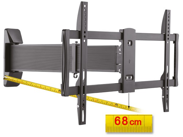Monitor TV Teleskop - Wandhalterung LED LCD ausfahrbar von 4,5 cm bis 68 cm VESA 100, 200, 300, 400, 500, 600 Modell: S92 Monitor TV Teleskop - Wandhalterung LED LCD ausfahrbar von 4,5 cm bis 68 cm VESA 100, 200, 300, 400, 500, 600 Modell: S92