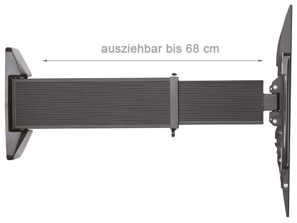 Monitor TV Teleskop - Wandhalterung LED LCD ausfahrbar von 4,5 cm bis 68 cm VESA 100, 200, 300, 400, 500, 600 Modell: S92 Monitor TV Teleskop - Wandhalterung LED LCD ausfahrbar von 4,5 cm bis 68 cm VESA 100, 200, 300, 400, 500, 600 Modell: S92