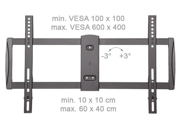 Monitor TV Teleskop - Wandhalterung LED LCD ausfahrbar von 4,5 cm bis 68 cm VESA 100, 200, 300, 400, 500, 600 Modell: S92 Monitor TV Teleskop - Wandhalterung LED LCD ausfahrbar von 4,5 cm bis 68 cm VESA 100, 200, 300, 400, 500, 600 Modell: S92