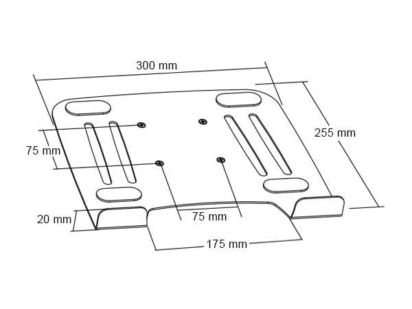 Wandhalterung + Adapterplatte für Laptop Notebook Netbook Tablet Halterung Halter Modell: L52S-IP3W Wandhalterung + Adapterplatte für Laptop Notebook Netbook Tablet Halterung Halter Modell: L52S-IP3W