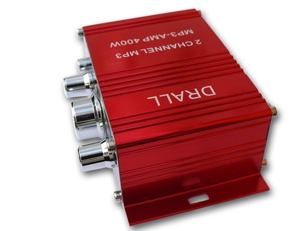 Mini-Endstufe Verstärker mit 12V/1,5A Netzteil Hausstrom Netzversorgung ROT Modell: EN4R-NT6 Mini-Endstufe Verstärker mit 12V/1,5A Netzteil Hausstrom Netzversorgung ROT Modell: EN4R-NT6