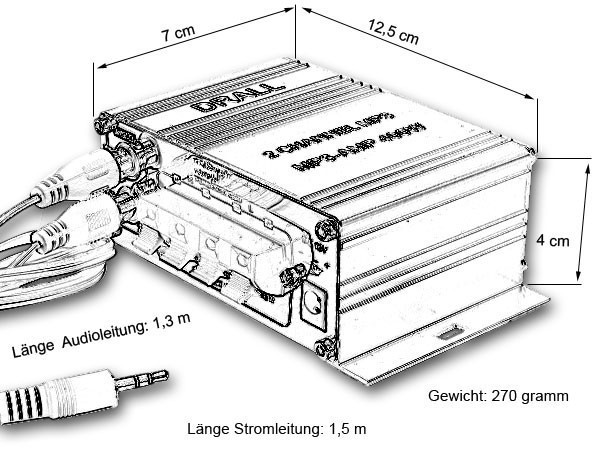 Mini-Endstufe Verstärker mit 12V/1,5A Netzteil Hausstrom Netzversorgung ROT Modell: EN4R-NT6 Mini-Endstufe Verstärker mit 12V/1,5A Netzteil Hausstrom Netzversorgung ROT Modell: EN4R-NT6