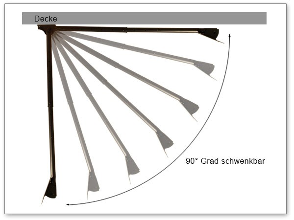 TV+PC Deckenhalterung höhenverstellbar/neigbar LED LCD TFT Plasma VESA 75 - 200 x 100 Modell: LD7 TV+PC Deckenhalterung höhenverstellbar/neigbar LED LCD TFT Plasma VESA 75 - 200 x 100 Modell: LD7