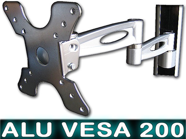 Wandhalterung Zweiarm 3 Gelenke Aluminium VESA200 Modell: L50-AD5 Wandhalterung Zweiarm 3 Gelenke Aluminium VESA200 Modell: L50-AD5