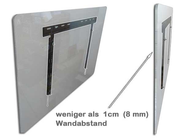 Monitor TV Wandhalterung, weniger als 1 cm Wandabstand, Sicherheitsverschluss Modell: L08 Monitor TV Wandhalterung, weniger als 1 cm Wandabstand, Sicherheitsverschluss Modell: L08
