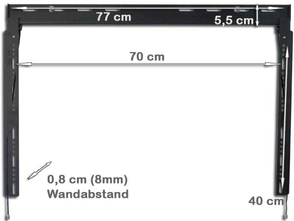 Monitor TV Wandhalterung, weniger als 1 cm Wandabstand, Sicherheitsverschluss Modell: L08 Monitor TV Wandhalterung, weniger als 1 cm Wandabstand, Sicherheitsverschluss Modell: L08
